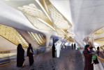 В Саудовской Аравии строят станцию метро из золота