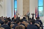Состоялась презентация романа Рубена Маркарьяна «Копье судьбы» в древнем Эчмиадзинском монастыре