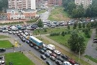 Сотрудник ДПС заснул на Можайском шоссе